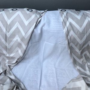 Chevron patterned curtains